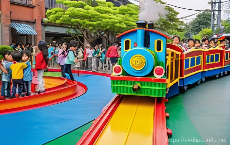 띠띠뽀 관련 글로벌 팬들의 활동 - **Prompt:** A group of cheerful young children, diverse in ethnicity and wearing brightly colored, c...