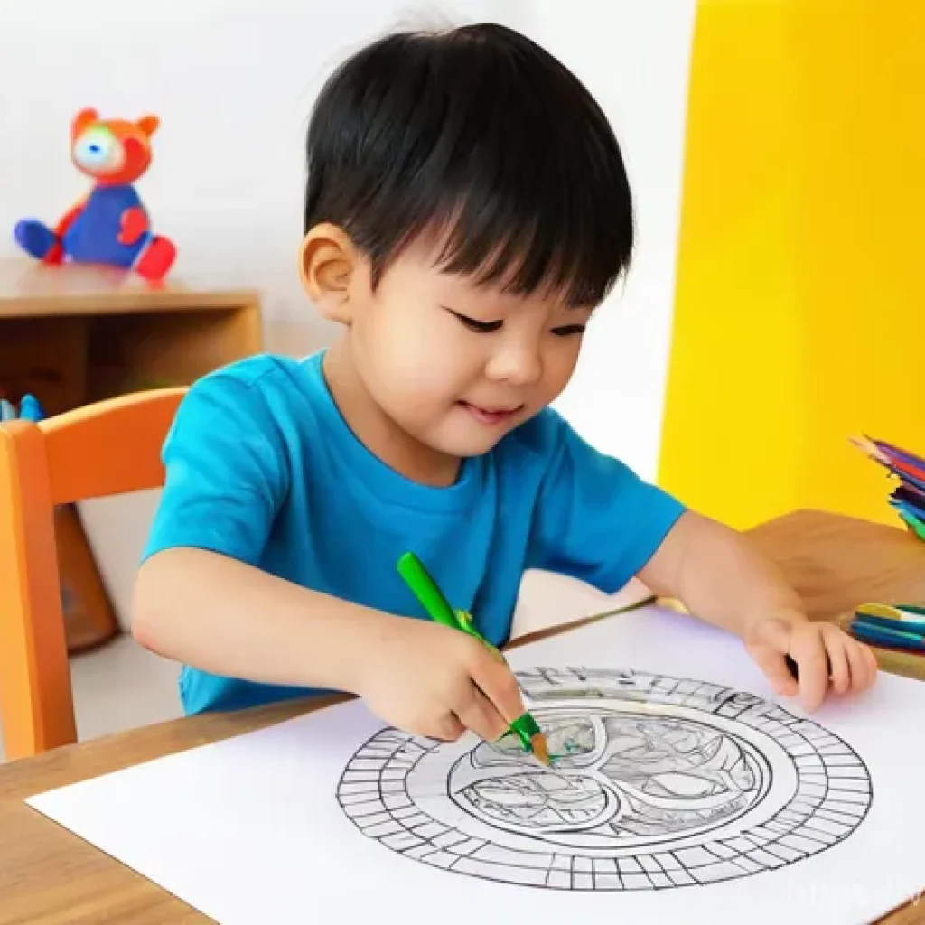 띠띠뽀와 창작 예술의 접점 - **Prompt 1: Children's Titipo Coloring Session**
    A vibrant, sunlit scene in a cozy living room. ...