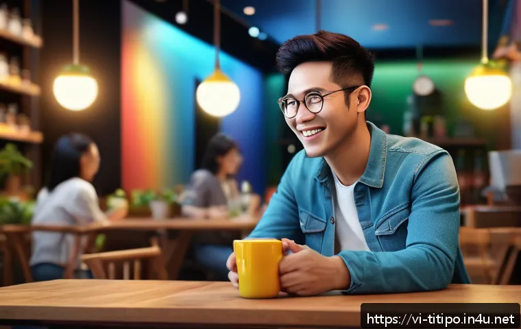 띠띠뽀 캐릭터들과의 가상 인터뷰 - A friendly virtual character designed for entertainment, depicted as a cheerful young adult wearing ...