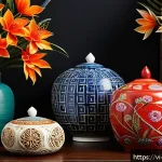 Home 18 띠띠뽀 공식 굿즈 컬렉션 - A vibrant and elegant product display featuring a collection of modern Vietnamese-inspired gifts wit...