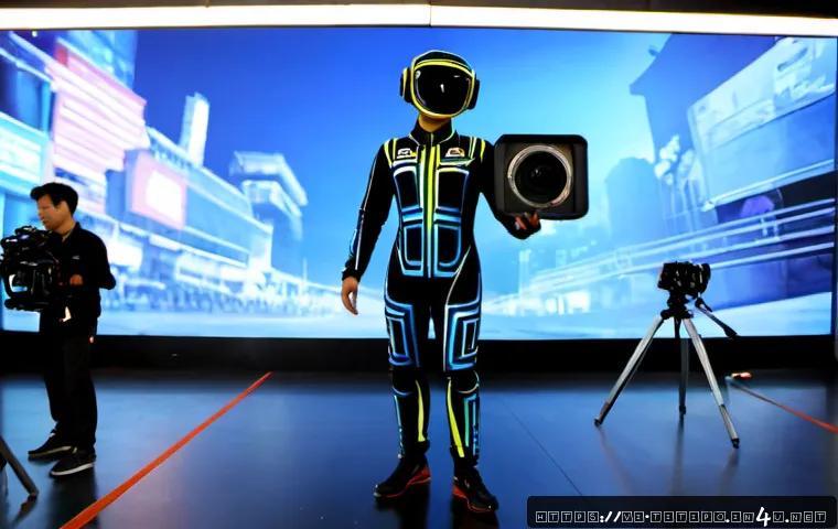 Home 17 띠띠뽀 캐릭터 모션캡처 기법 - Photorealistic motion-capture studio in Ho Chi Minh City, a Vietnamese performer in a full-body trac...